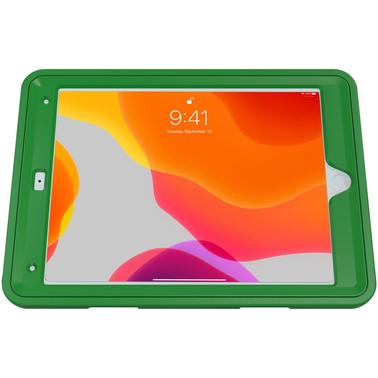 CTA Digital Protective Case with Build in 360Â&deg; Rotatable Grip Kickstand for iPad 7th/ 8th/ 9th Gen 10.2, iPad Air 3, iPad Pro 10.5, Green