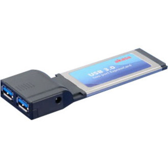 Akasa AK-EXCU3-01 USB Adapter - ExpressCard/34 - Plug-in Module