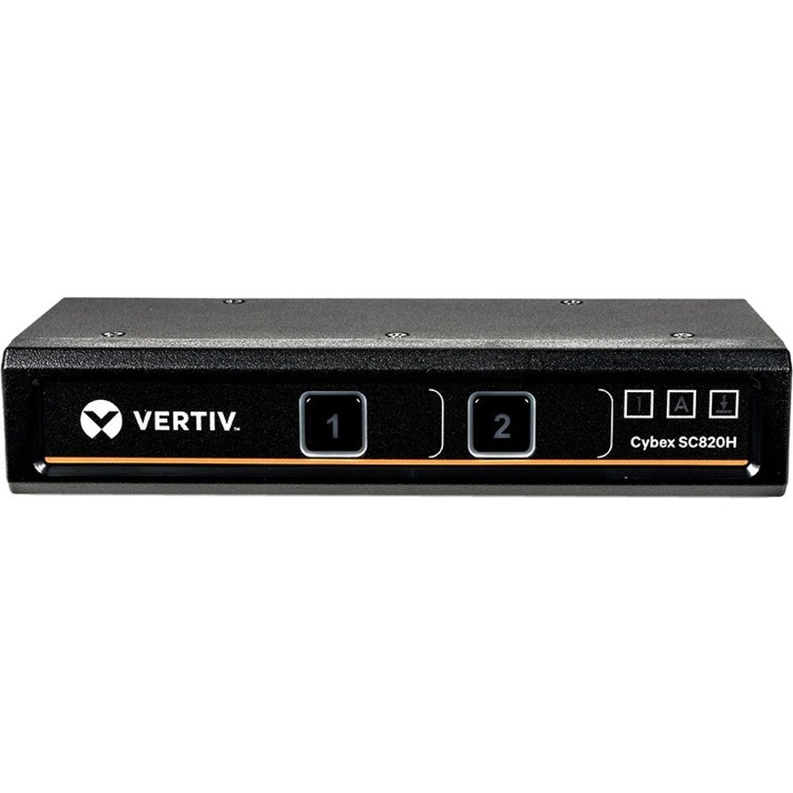 Vertiv Cybex SC820H Secure KVM | Single Head | 2 Port | HDMI 1.4 | NIAP | 4K UHD