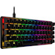 HyperX Alloy Origins 60 Gaming Keyboard - Cable Connectivity - USB Type C Interface - RGB LED - English (US) - Black