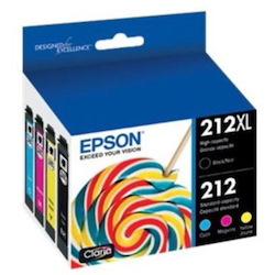 Epson T212 Original High Yield Inkjet Ink Cartridge - Combo Pack - Color, Black Pack