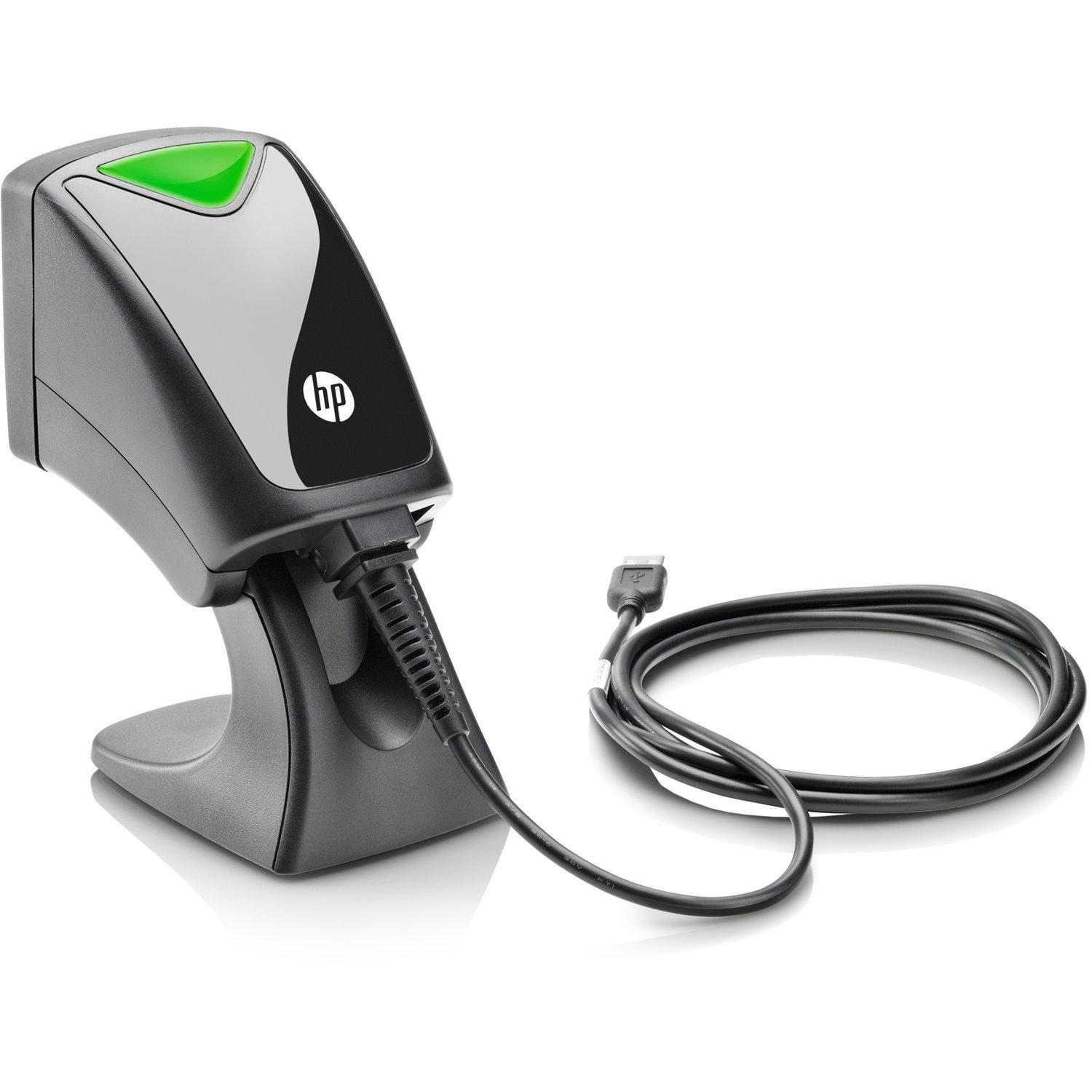 HP Desktop Barcode Scanner - Cable Connectivity - Black - USB Cable Included