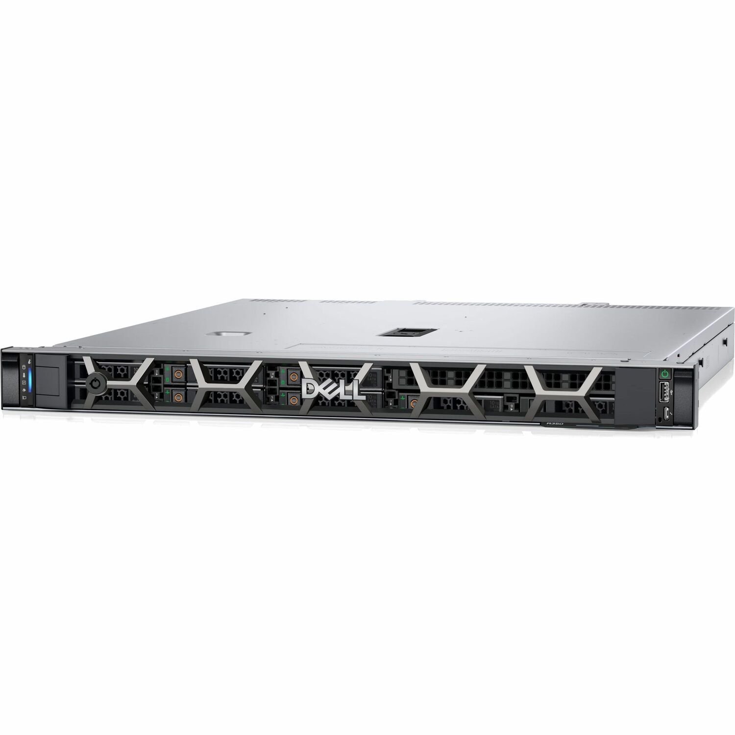 Dell EMC PowerEdge R350 1U Rack-mountable Server - 1 x Intel Xeon E-2334 3.40 GHz - 16 GB RAM - 480 GB SSD - (1 x 480GB) SSD Configuration - Serial Attached SCSI (SAS), Serial ATA Controller