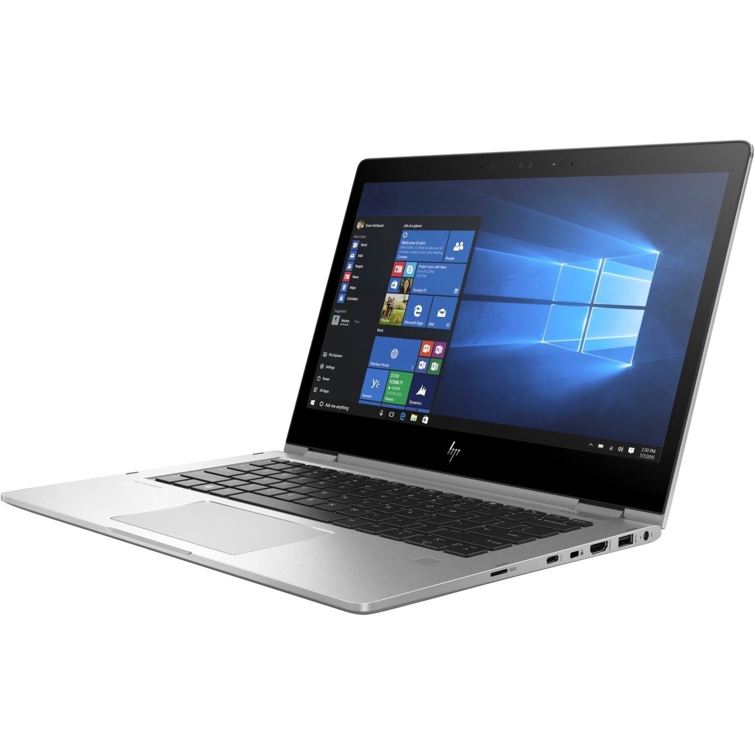 HP EliteBook x360 1030 G3 13.3" Touchscreen Convertible 2 in 1 Notebook - Intel Core i7 8th Gen i7-8650U - 16 GB - 512 GB SSD - Silver