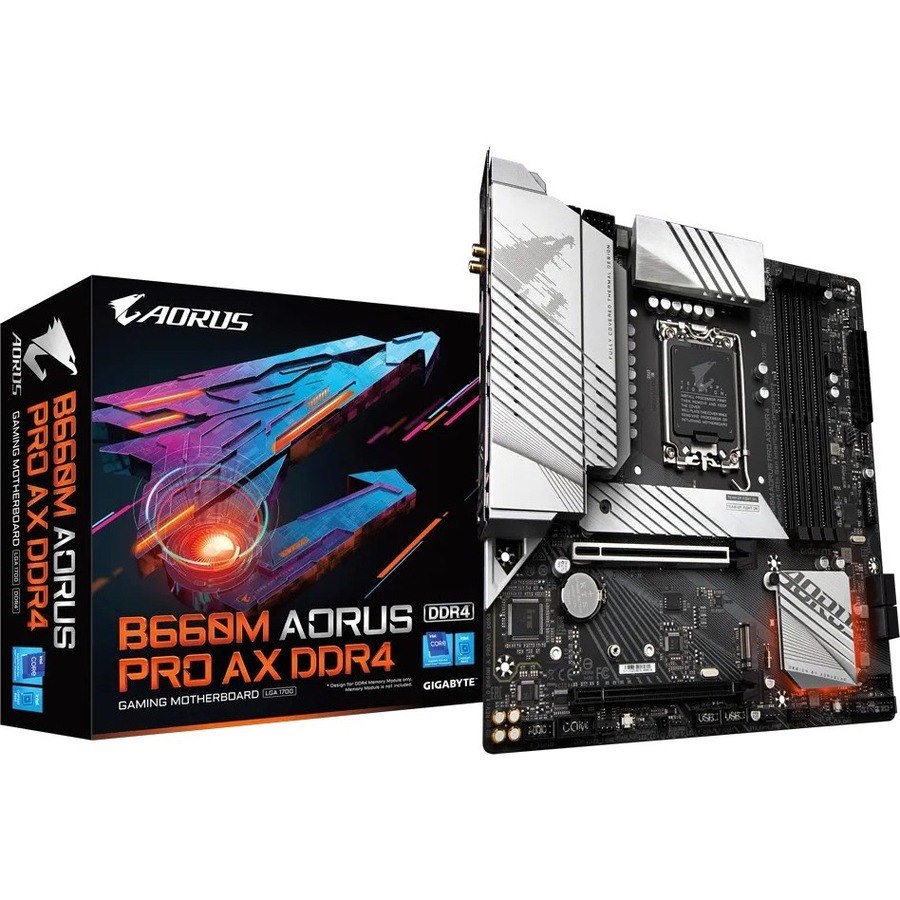 Aorus Ultra Durable B660m Pro Ax Ddr4 Gaming Desktop Motherboard - Intel B660 Chipset - Socket LGA-1700 - Intel Optane Memory Ready - Micro ATX