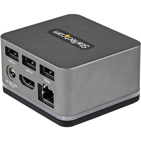 StarTech.com USB C Mini Dock for iPad Pro, Tablets & Smartphones, USB-C Docking Station, 4K HDMI, 27W Power Delivery, 3-Port USB Hub, GbE