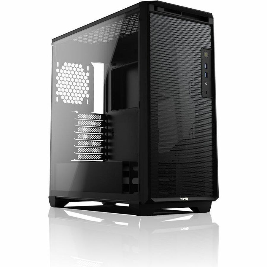 In Win D5 Computer Case - ATX Motherboard Supported - Mid-tower - SECC, Tempered Glass, Steel - Black