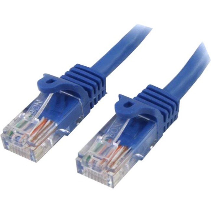 StarTech.com 5m Blue Cat5e Snagless RJ45 UTP Patch Cable - 5 m Patch Cord - Ethernet Patch Cable - RJ45 Male to Male Cat 5e Cable