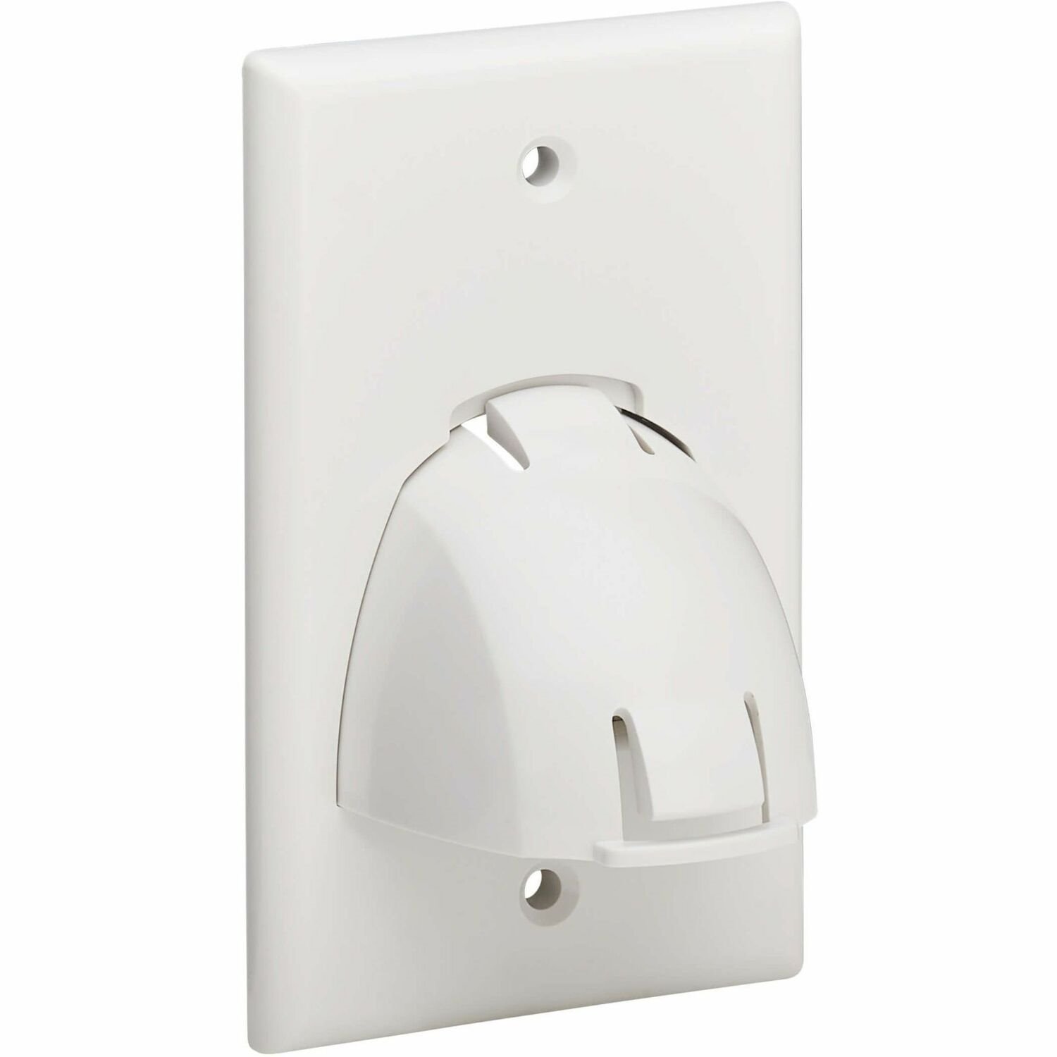 Eaton Tripp Lite Series Single-Gang Up-or Down-Angle Bulk Cable Wall Plate, White, TAA