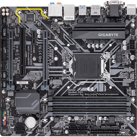 Gigabyte Ultra Durable B365M D3H Desktop Motherboard - Intel B365 Chipset - Socket H4 LGA-1151 - Intel Optane Memory Ready - Micro ATX
