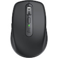 Logitech MX Anywhere 3 Compact Performance Mouse, Wireless, Comfort, Fast Scrolling, Any Surface, Portable, 4000DPI, Customizable Buttons, USB-C, Bluetooth, Apple Mac, iPad, Windows PC, Linux, Chrome (Black)