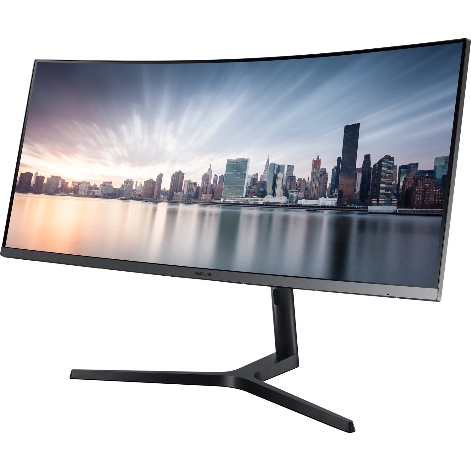 Samsung C34H890WJU 34" Class UW-QHD Curved Screen LCD Monitor - 21:9 - Dark Silver