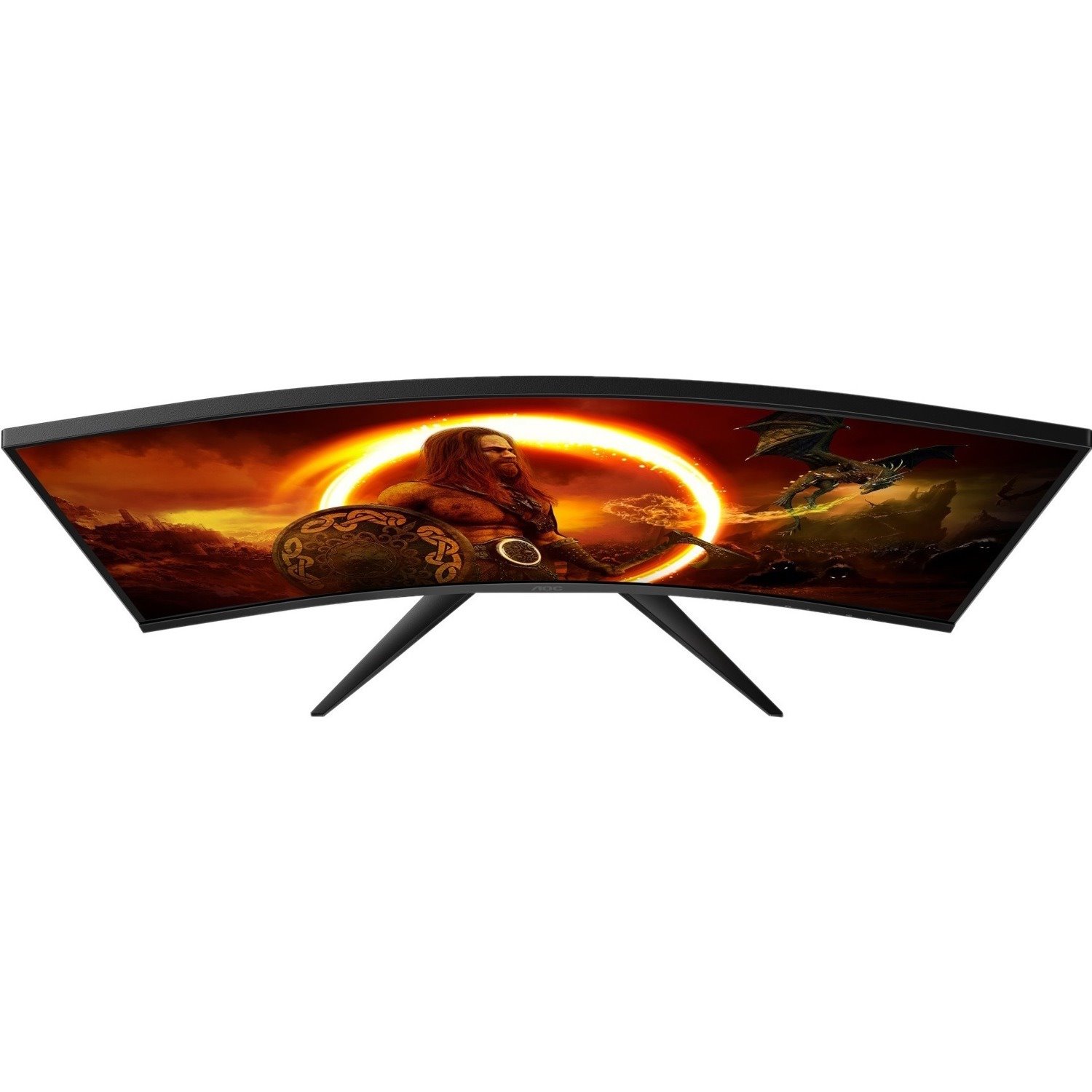 AOC C32G2ZE 80 cm (31.5") Full HD Curved Screen LED Gaming LCD Monitor - 16:9 - Black/Red