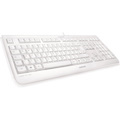 CHERRY KC 1068 Keyboard - Cable Connectivity - USB Interface - Spanish - Pale Gray