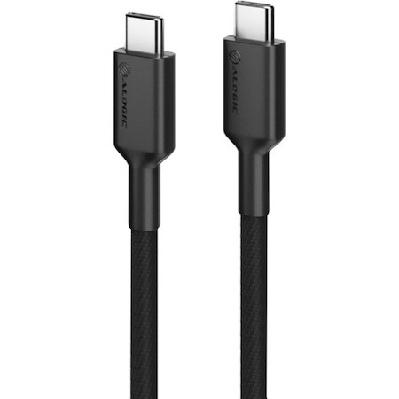 ALOGIC Elements PRO USB-C to USB-C cable - Male to Male - 1m - USB 2.0 - 5A - 480Mbps - Black