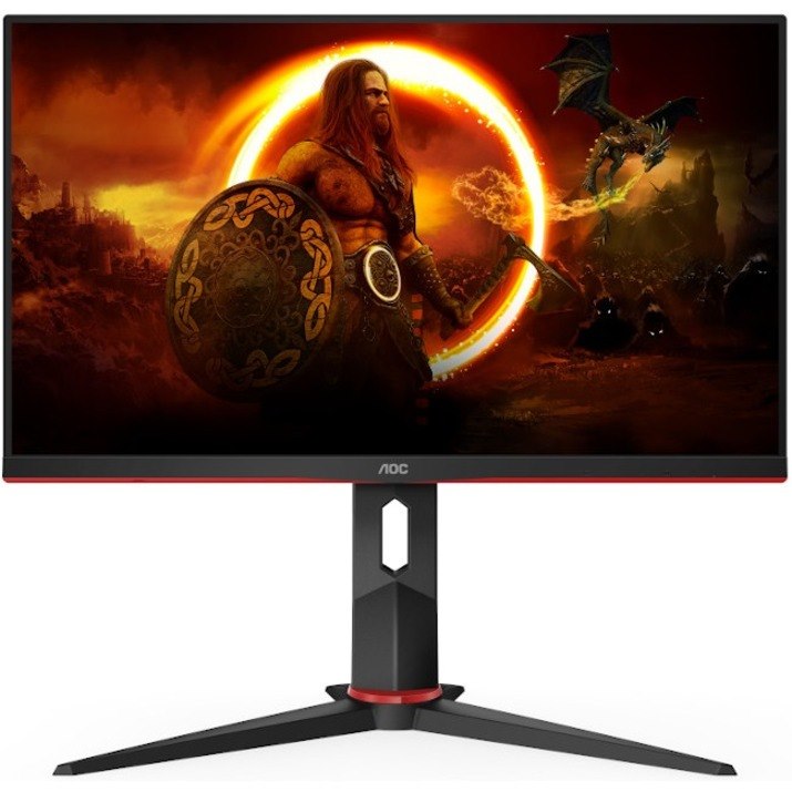 AOC 24G2SPU 24" Class Full HD Gaming LCD Monitor - Black, Red