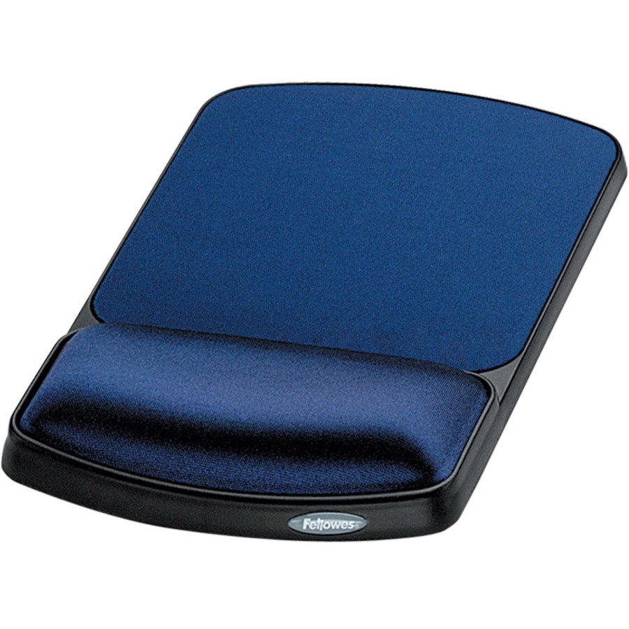 Fellowes Gel Wrist Rest and Mouse Rest - Sapphire/Black