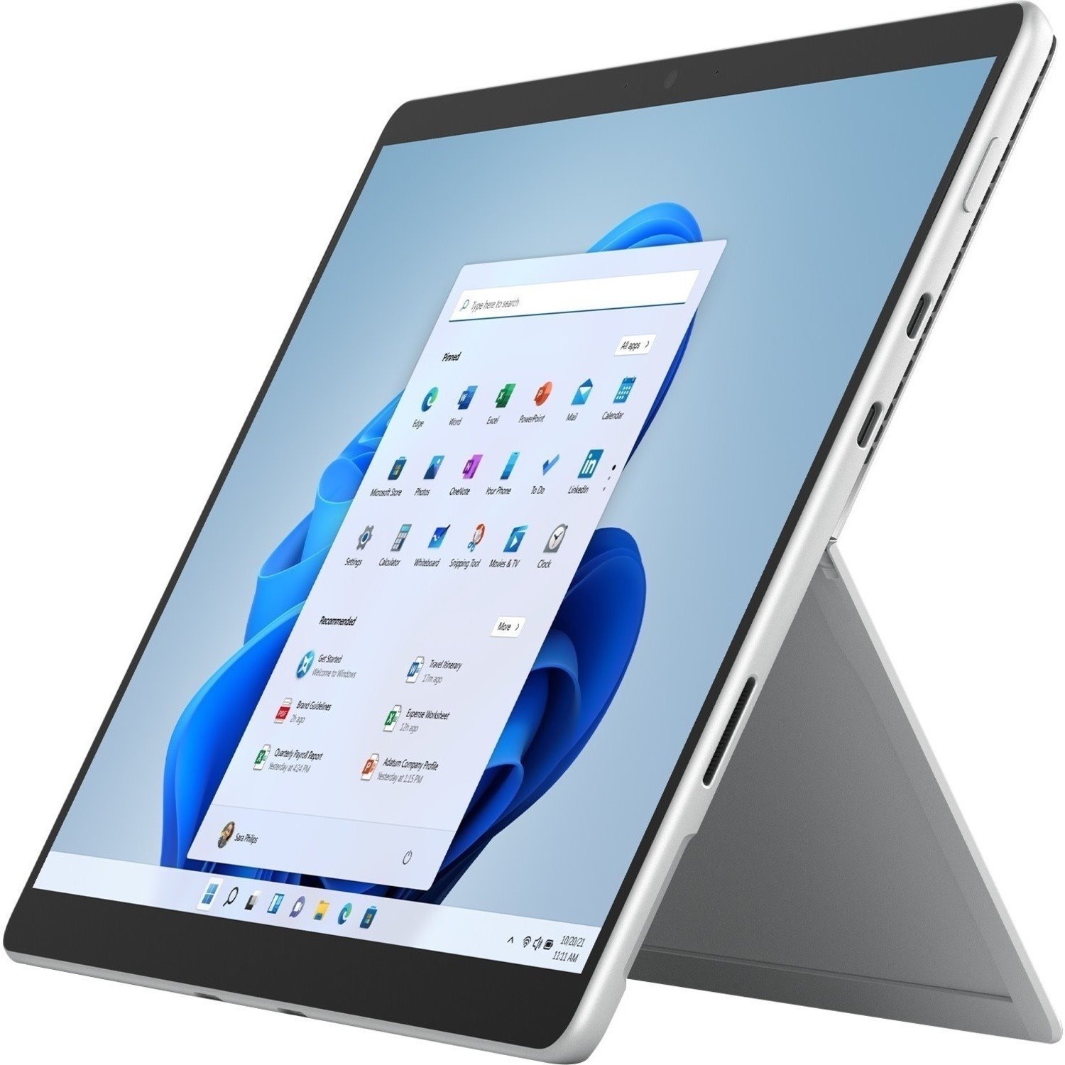 Microsoft Surface Pro 8 Tablet - 33 cm (13") - Core i5 11th Gen i5-1145G7 Quad-core (4 Core) 1.10 GHz - 8 GB RAM - 512 GB SSD - Windows 10 Pro - Platinum