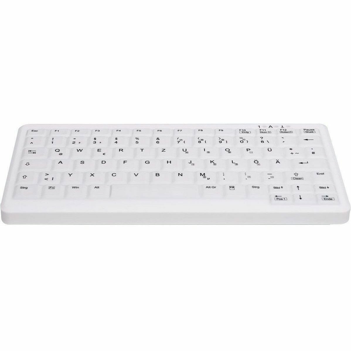 Active Key Keyboard - Wireless Connectivity - USB 1.1 Type A Interface - English (UK) - White