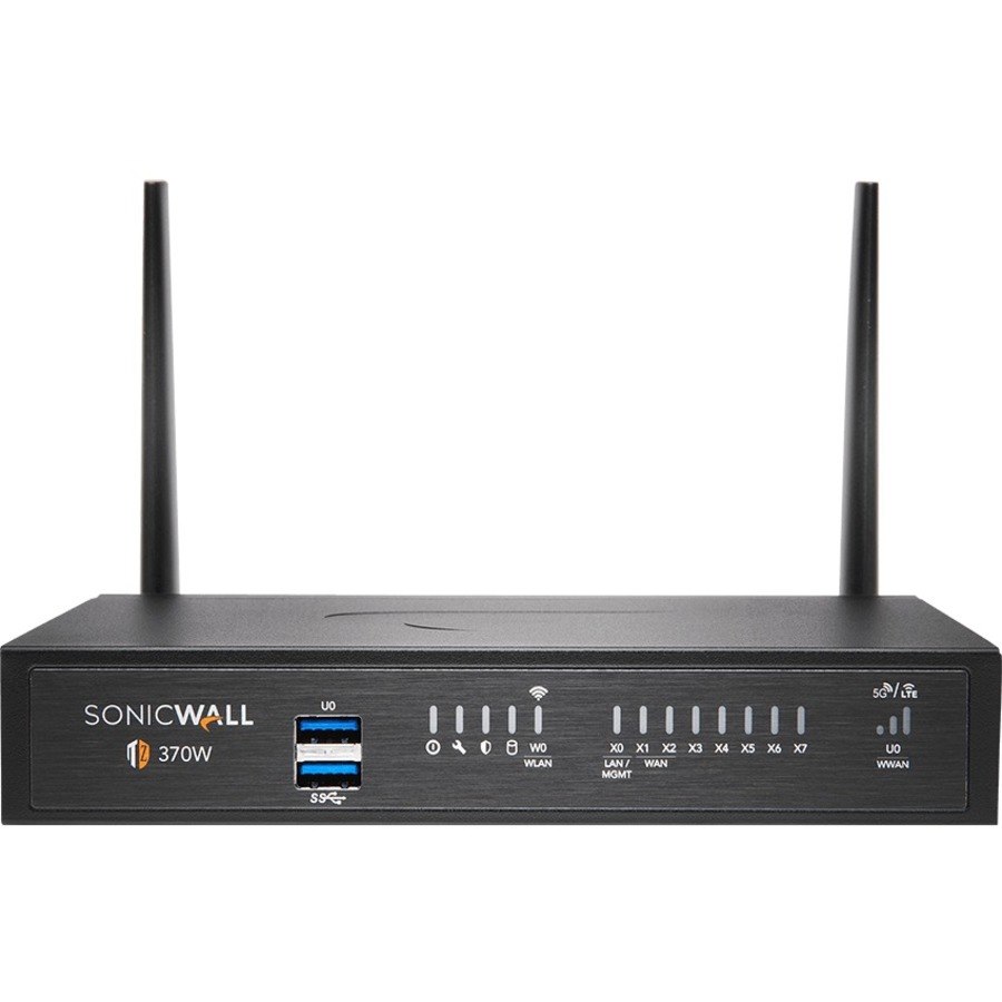 SonicWall TZ370W Network Security/Firewall Appliance - 3 Year Secure Upgrade Plus Essential Edition - TAA Compliant