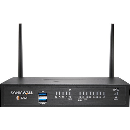 SonicWall TZ370W Network Security/Firewall Appliance - 1 Year TotalSecure Essential Edition - TAA Compliant