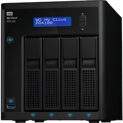 WD My Cloud Pro PR4100 4 x Total Bays NAS Storage System - 24 TB HDD - Intel Pentium N3710 Quad-core (4 Core) 1.60 GHz - 4 GB RAM Desktop