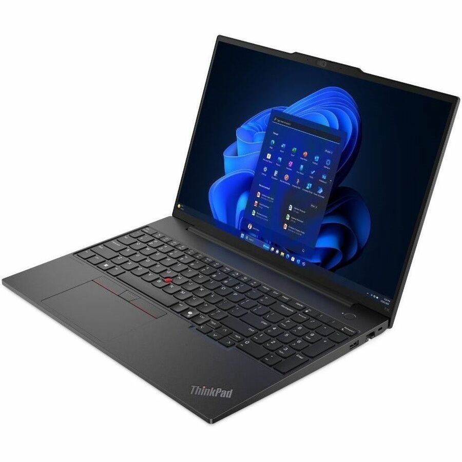 Lenovo ThinkPad E16 Gen 2 21MA0006US 16" Notebook - WUXGA - Intel Core Ultra 7 155U - 16 GB - 512 GB SSD - English Keyboard - Graphite Black