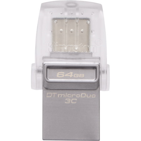 Kingston DataTraveler microDuo 3C 64 GB USB 3.1 Type A, USB 3.1 Type C Flash Drive