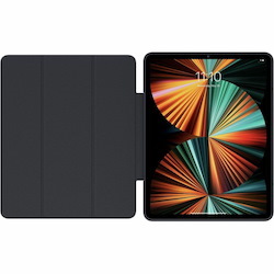 OtterBox Symmetry Series 360 Elite Carrying Case (Folio) for 12.9" Apple iPad Pro (5th Generation), iPad Pro (6th Generation) Tablet, Apple Pencil - Scholar Gray (Dark Gray/Clear)