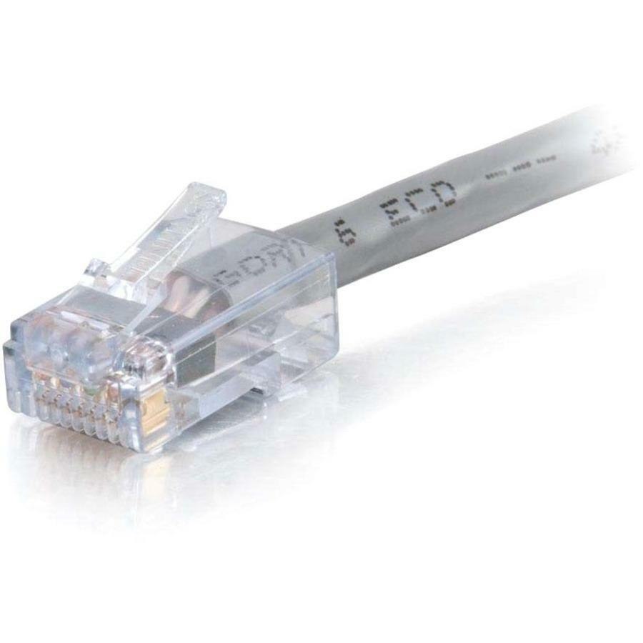 C2G 10 ft Cat6 Non Booted Plenum UTP Unshielded Network Patch Cable - Gray