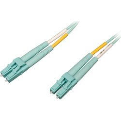Eaton Tripp Lite Series 10Gb/40Gb/100Gb Duplex Multimode 50/125 OM4 LSZH Fiber Patch Cable (LC/LC), Aqua, 2M (6.6 ft.)