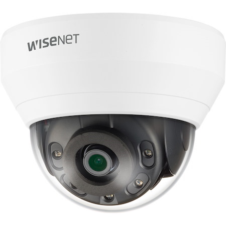 Wisenet QND-6012R 2 Megapixel Indoor Full HD Network Camera - Color, Monochrome - Dome - White