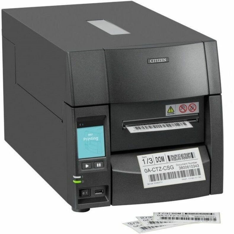 Citizen CL-S700III Rental & Hiring, Healthcare, Warehouse, Transportation & Logistic Direct Thermal/Thermal Transfer Printer - Monochrome - Label Print - Ethernet - USB - Black