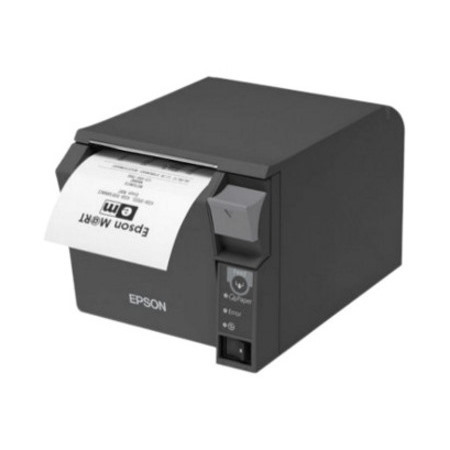 Epson TM- T70II Desktop Direct Thermal Printer - Monochrome - Receipt Print - USB - Serial - With Cutter - Dark Grey