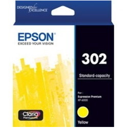 Epson Claria Premium 302 Original Standard Yield Inkjet Ink Cartridge - Yellow - 1 Pack