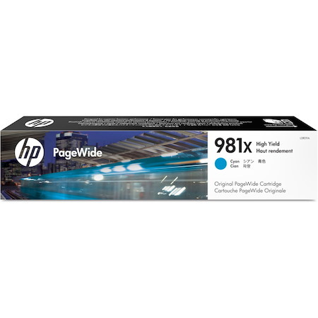 HP 981X Original High Yield Page Wide Ink Cartridge - Cyan Pack