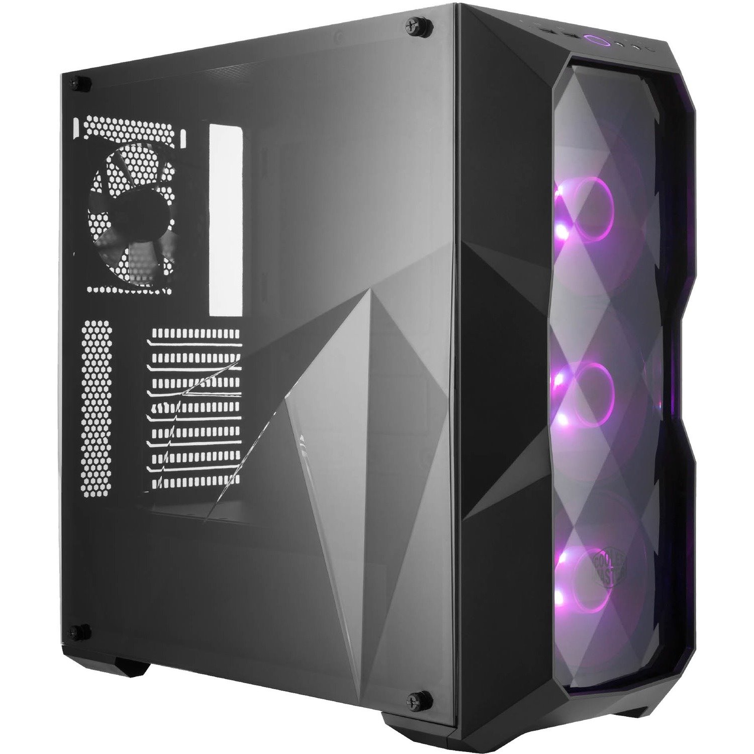 Cooler Master MasterBox TD500 Computer Case - ATX, Micro ATX, Mini ITX Motherboard Supported - Mid-tower - Steel, Plastic, Transparent - Black
