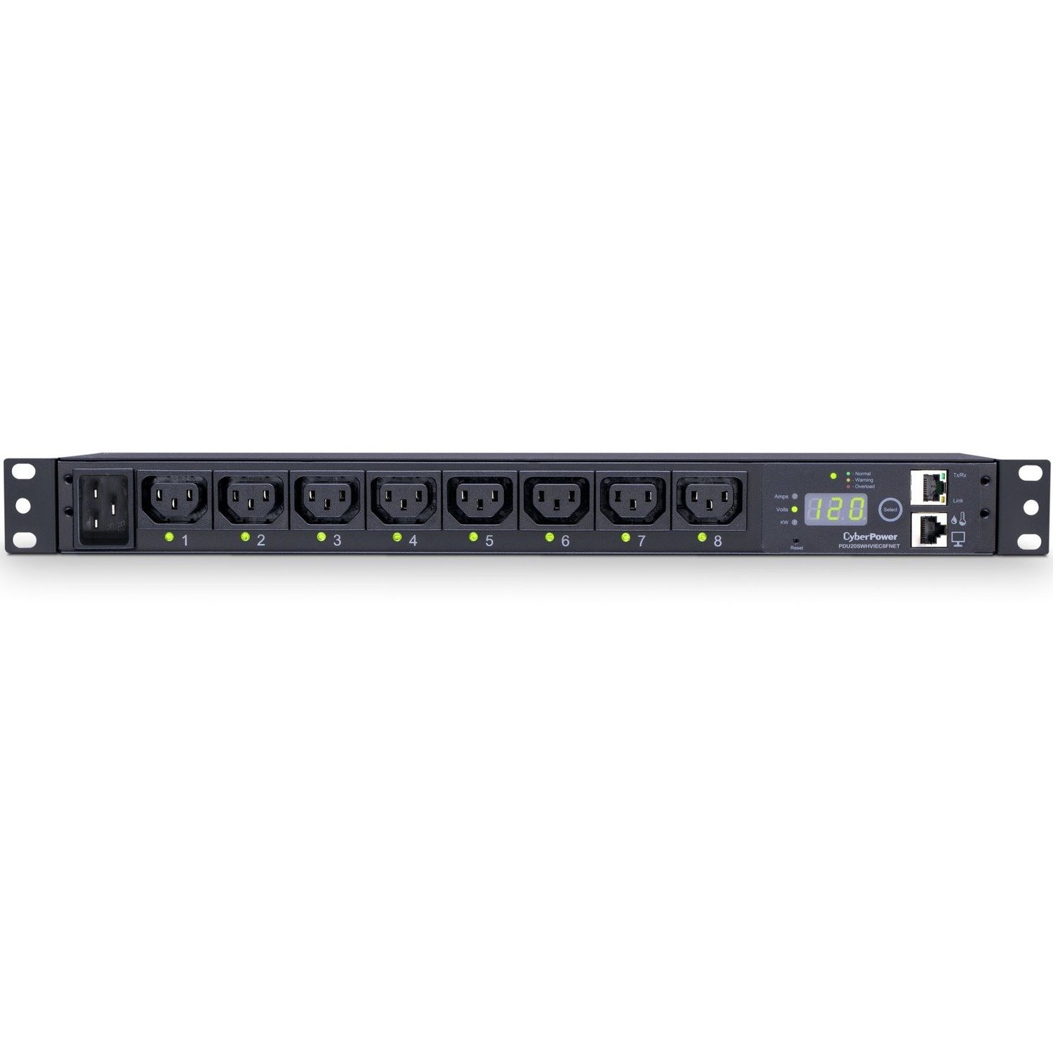CyberPower PDU20SWHVIEC8FNET 200 - 240 VAC 20A Switched