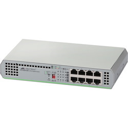 Allied Telesis CentreCOM GS910 AT-GS910/8 8 Ports Ethernet Switch - Gigabit Ethernet - 10/100/1000Base-TX