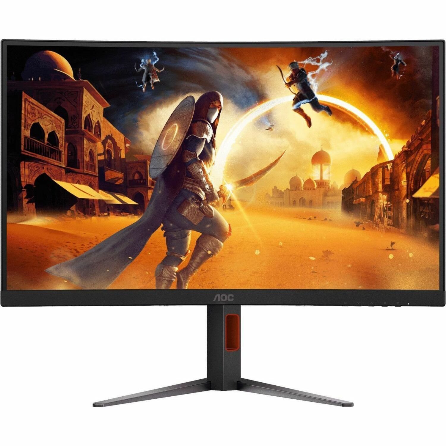 AOC C27G4Z 27" Class Full HD Curved Screen Gaming LED Monitor - 16:9 - Black, Red