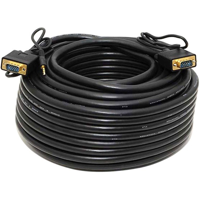 Monoprice 100ft Super VGA HD15 M/M Cable w/ Stereo Audio and Triple Shielding