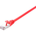 V7 V7CAT5STP-01M-RED-1E 1 m Category 5e Network Cable for Modem, Patch Panel, Network Card