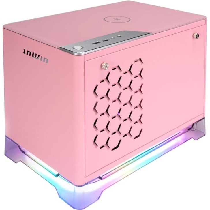 In Win IW-A1PLUS-PINK Computer Case - Mini ITX Motherboard Supported - Mini-tower - SECC, Tempered Glass - Pink