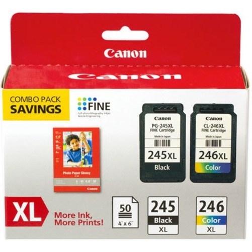 Canon Original High Yield Inkjet Ink - XL Cartridge Combo Pack - Black and Color - 1 Each