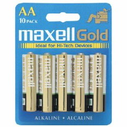 Maxell LR6 10BP AA-Size Battery Pack