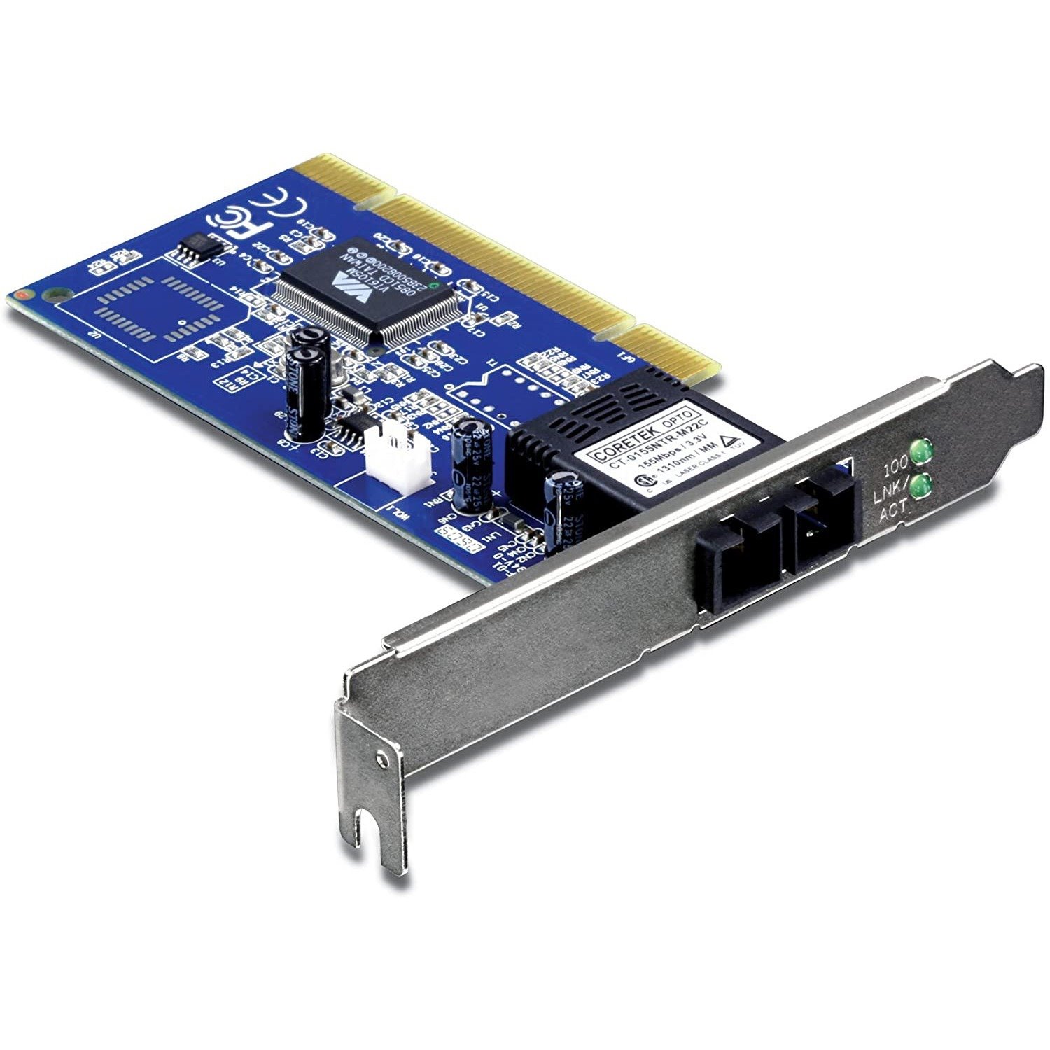 TRENDnet 100Base Multi-Mode SC Fiber-to-PCI Adapter; Up to 2km; IEE 802.3x; 802.1Q; TE100-PCIFC