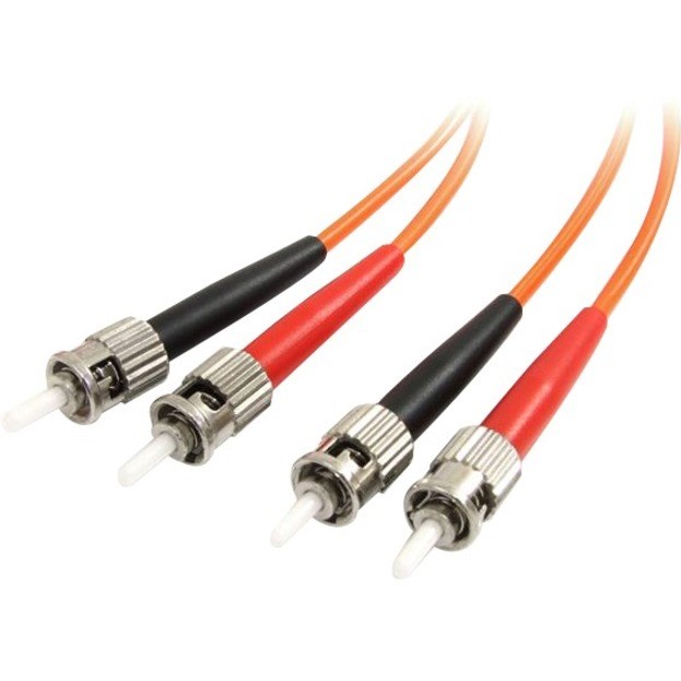StarTech.com 2m Fiber Optic Cable - Multimode Duplex 62.5/125 - LSZH - ST/ST - OM1 - ST to ST Fiber Patch Cable