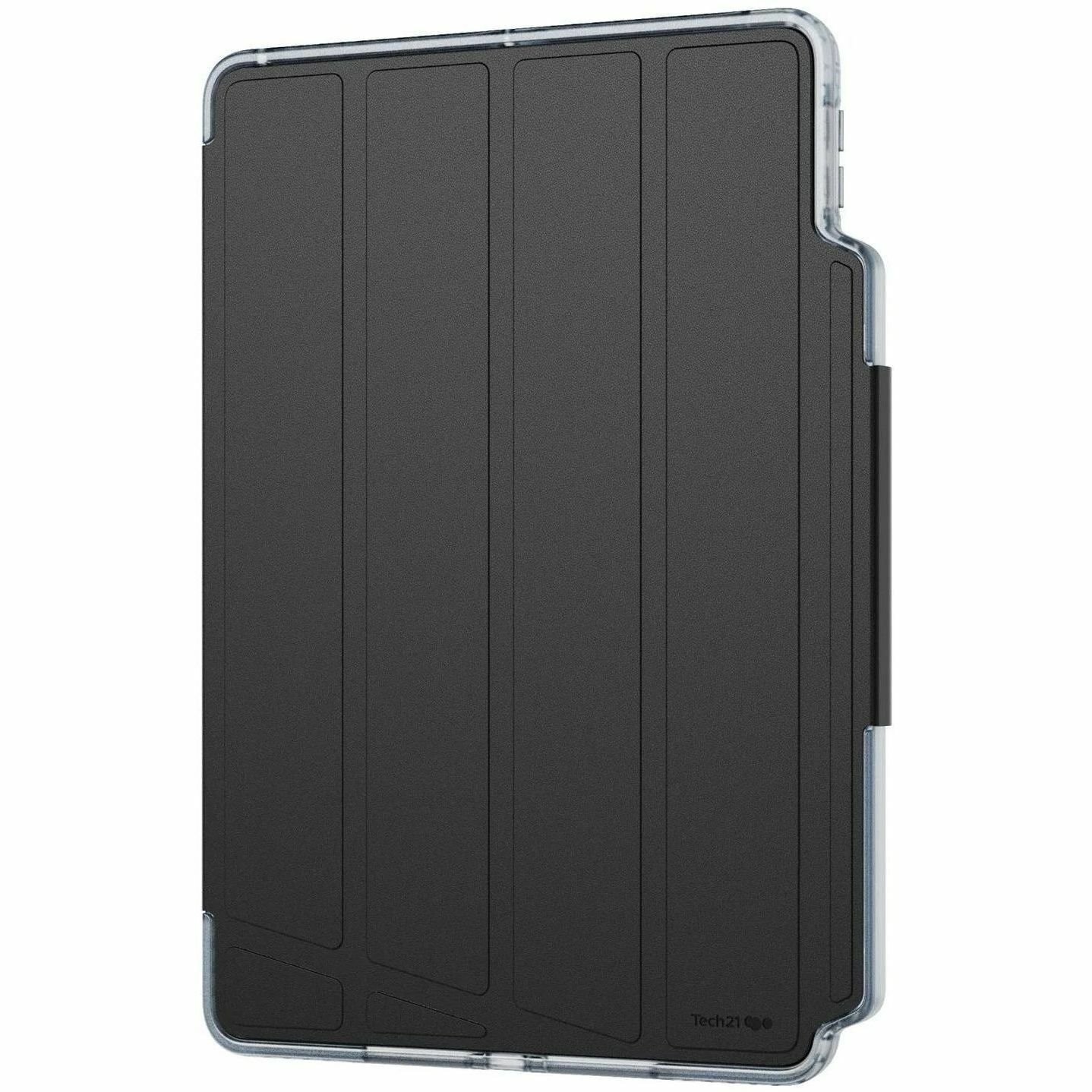 Tech21 Evo Folio Carrying Case (Folio) for 25.9 cm (10.2") Apple iPad (7th Generation), iPad (8th Generation), iPad (9th Generation) Tablet, Apple Pencil - Black