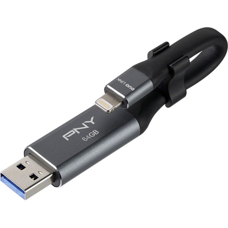 PNY DUO LINK USB 3.0 OTG Flash Drive For iPhone and iPad