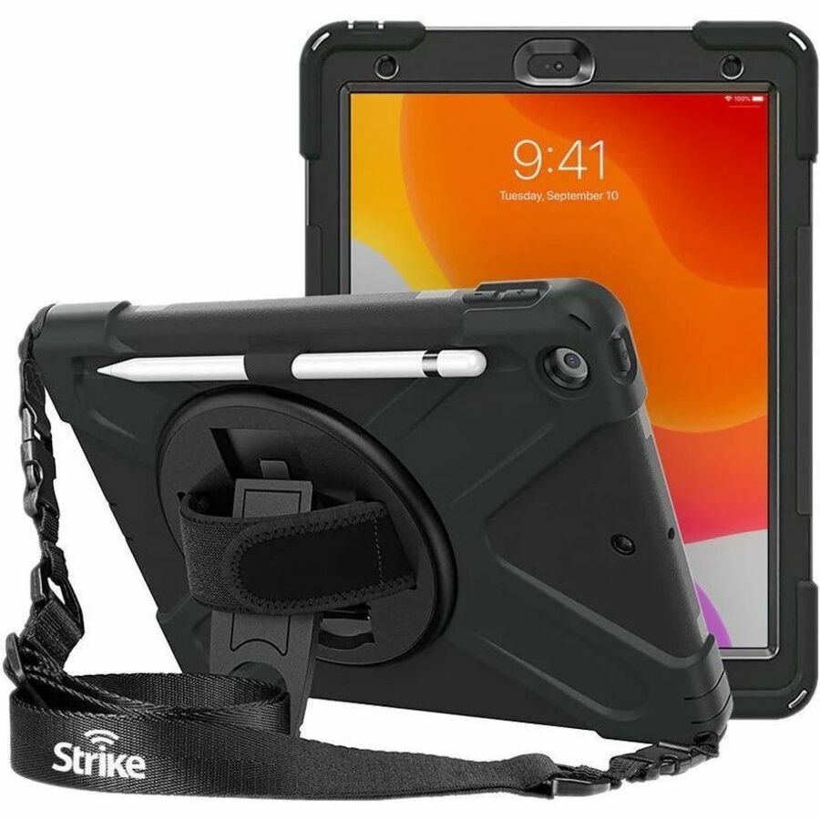 Strike Rugged Carrying Case for 25.9 cm (10.2") Apple iPad (7th Generation), iPad (8th Generation), iPad (9th Generation) Tablet